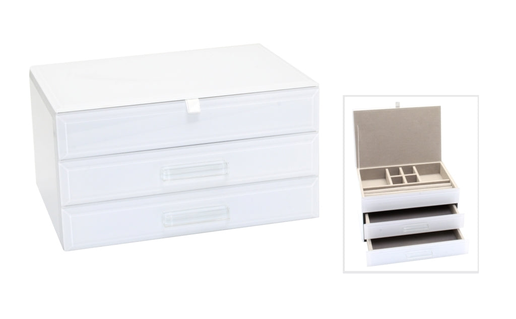 Box White Glass Jewellery