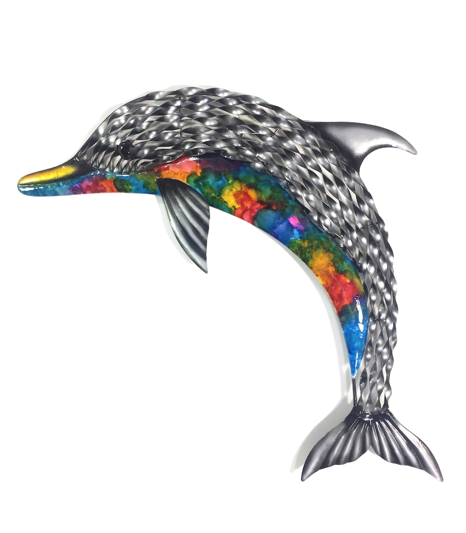 Dolphin rainbow wall