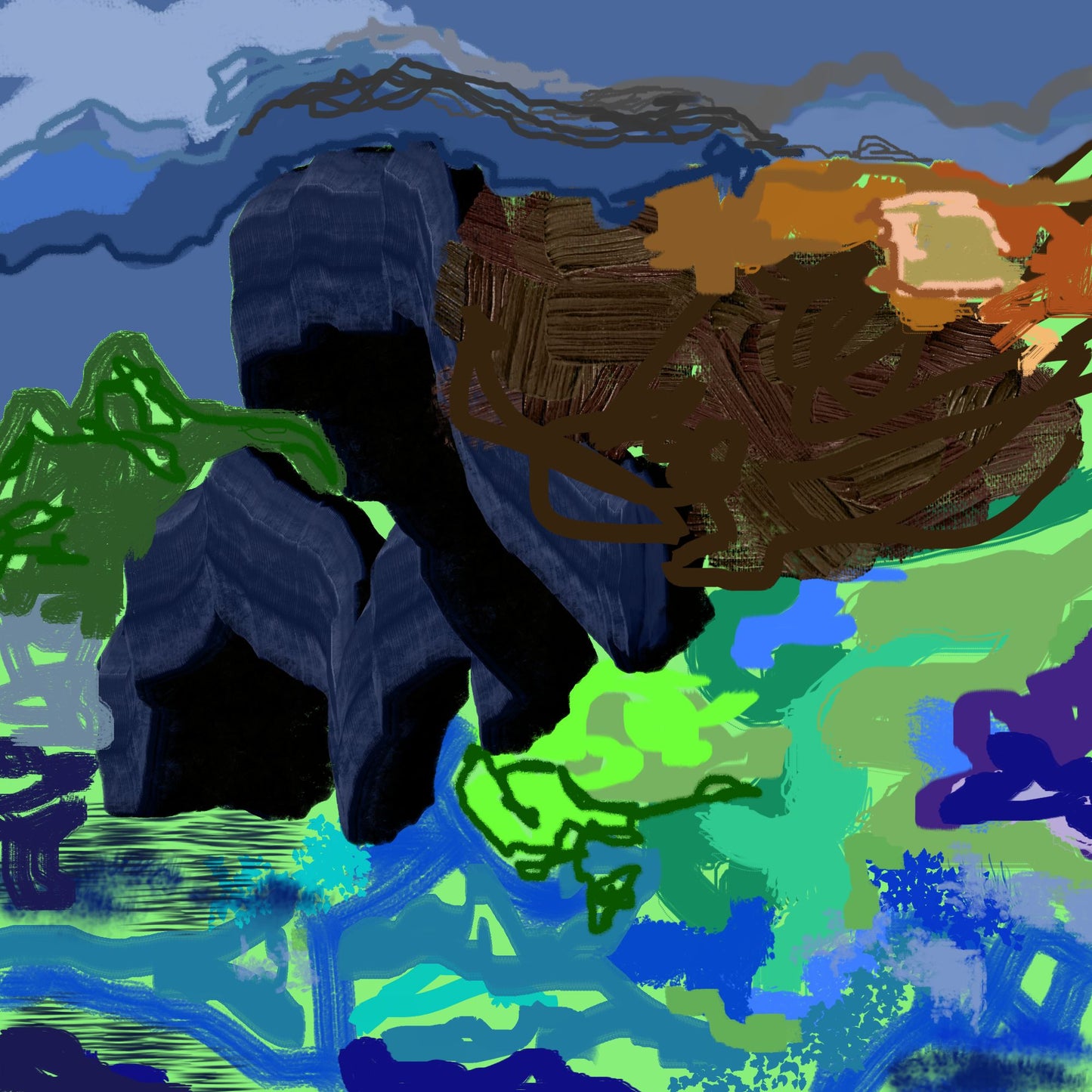 Blue Outcrop