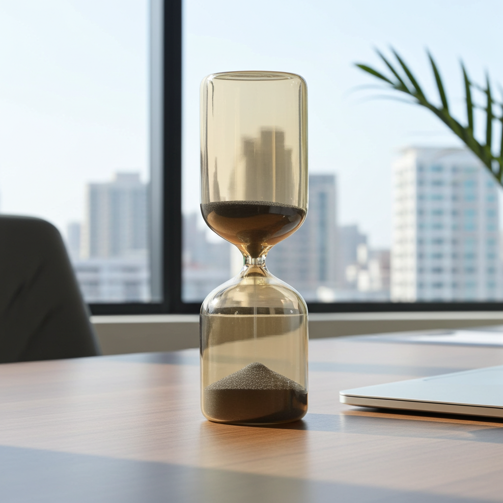 Amber shimmer hourglass ⌛️ large