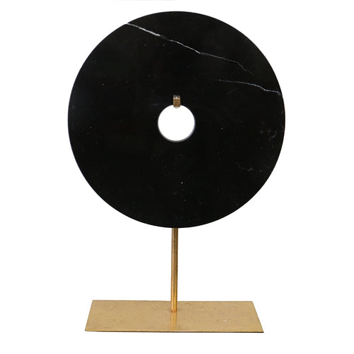 Black marble tablepeice circle