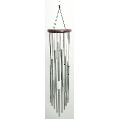 Spiral silver wind chime