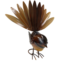 Fantail freestanding blue or brown