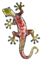 Red Gecko Wall Art
