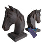 Horse Head Rustic Bookends