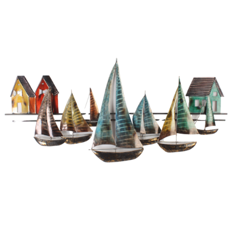 Sailing Regatta Metal Wall Art