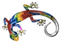 Rainbow Gecko Metal Wall