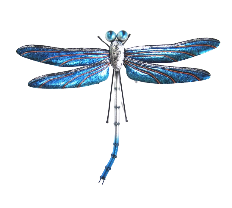 Blue dragonfly metal