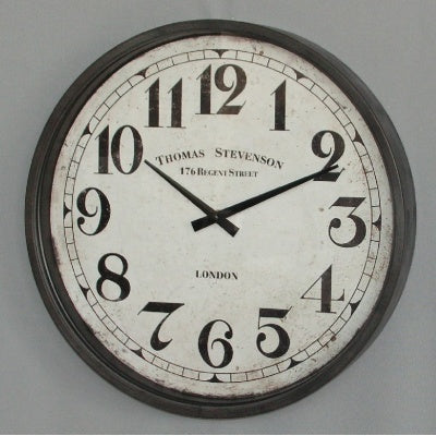 Iron black clock