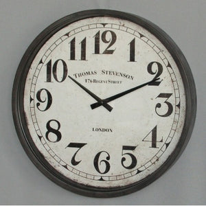 Iron black clock