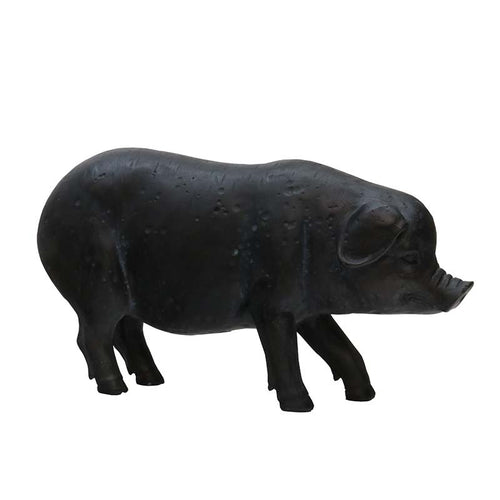 Black pig ornament resin
