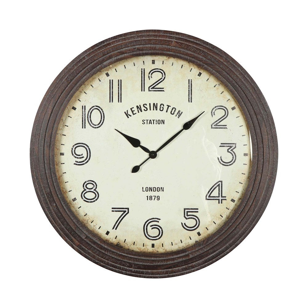 Tuuli Clock distressed brown London 68cm