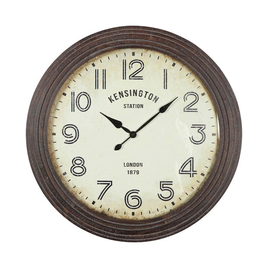 Tuuli Clock distressed brown London 68cm