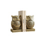 Gold owl bookends