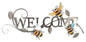 Welcome Bee Wall Art