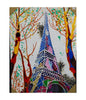 Eiffel tower coloured Canvas