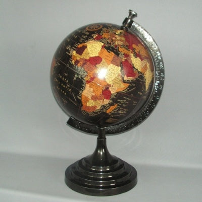 World Globe warm colours large