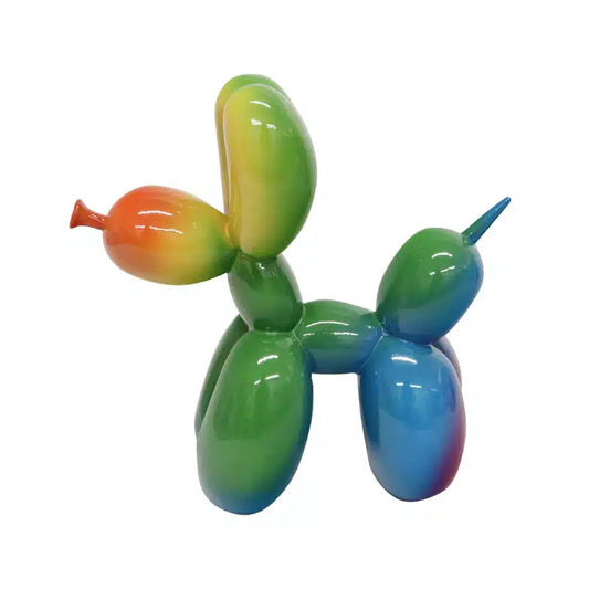 Toy poodle colourful ornament