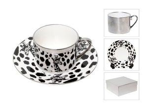 Giraffe Silver Tea Cup Boxed