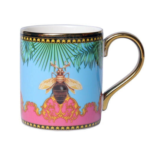Mug honey bee summer blue boxed