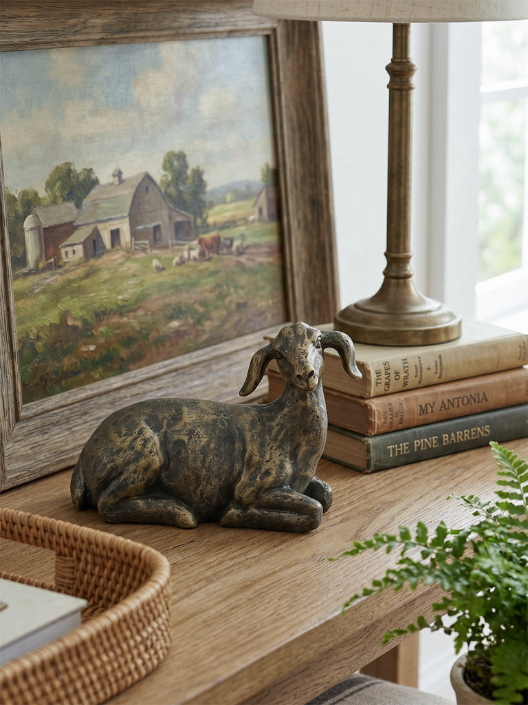 Bronze Sheep Ornament sitting