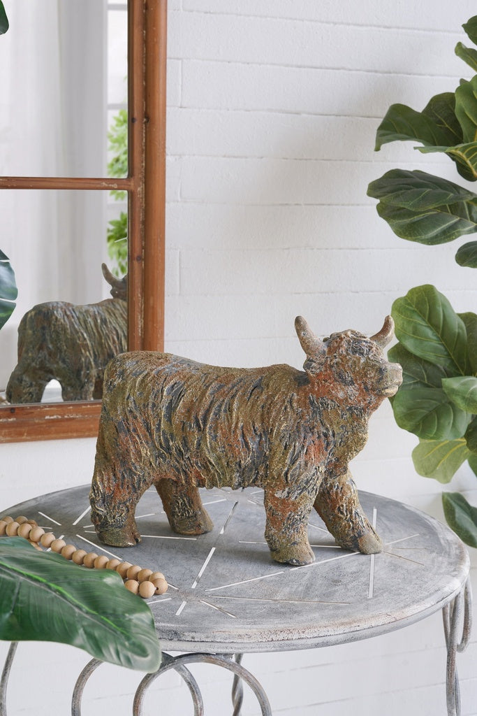 Highland Cow rustic figure