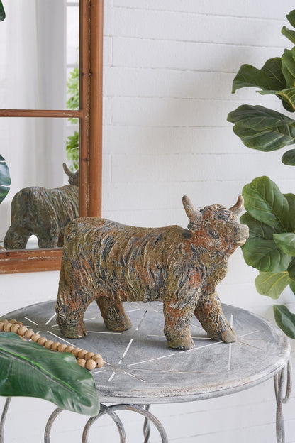 Highland Cow rustic figure