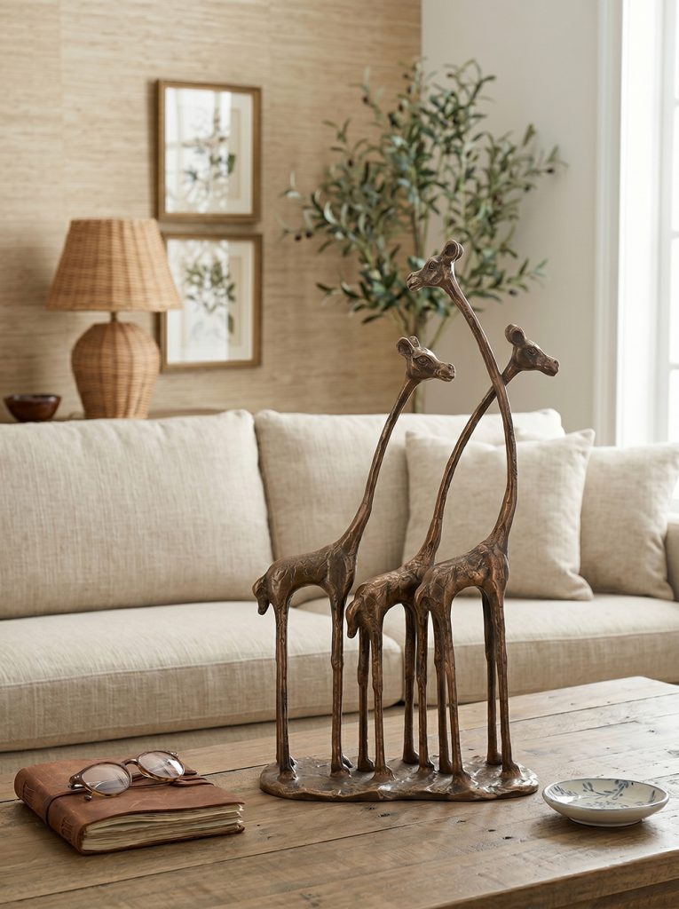 Giraffe Sculpture Bronze