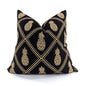 Pineapple cushion black and gold