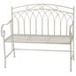 White bench seat iron love