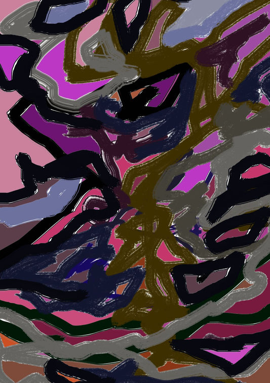 Plum Abstract