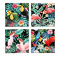 Tropical coasters set