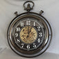 Fob Gear Clock pewter black