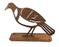 Fence toppers wood pigeon metal
