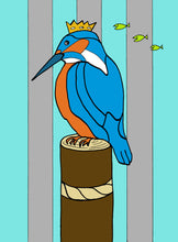 Load image into Gallery viewer, Kingfisher Print A4