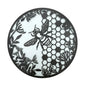 Bee honeycomb circle wall art