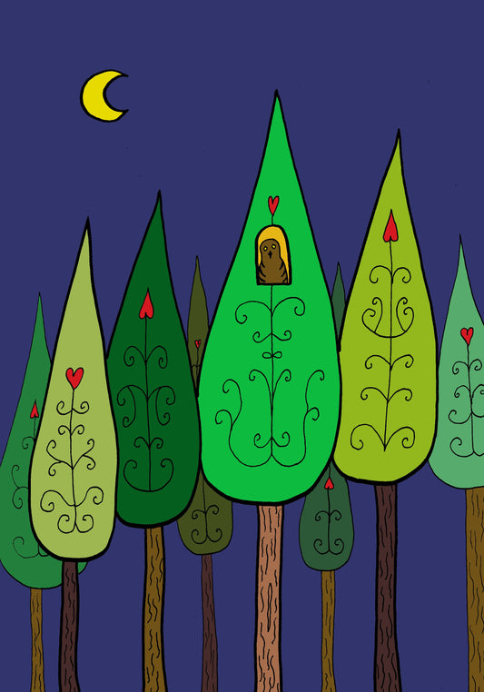 Ruru in the forest