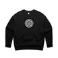 AS Black Women's Relax Crew - B/W Motif