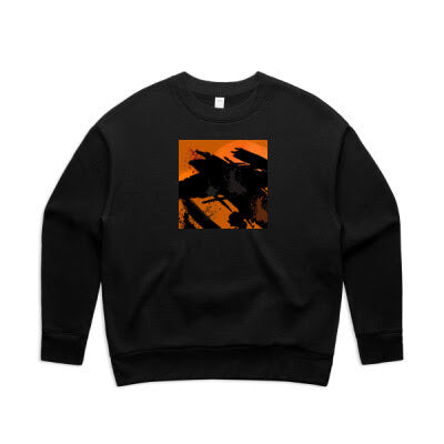 AS Black Women's Relax Crew - Rustic Cross