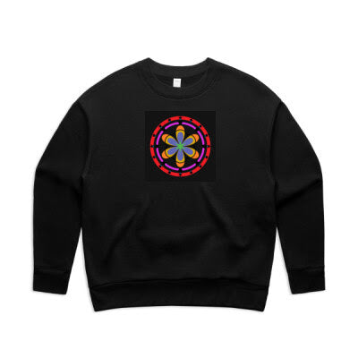 AS Black Women's Relax Crew - Super Daisy