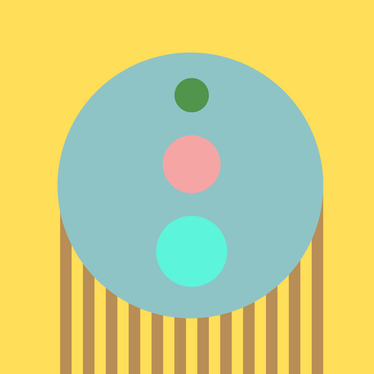 Yellow stripe circles