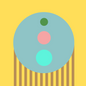 Yellow stripe circles