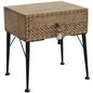 Carved bedside table
