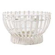 White rattan lantern