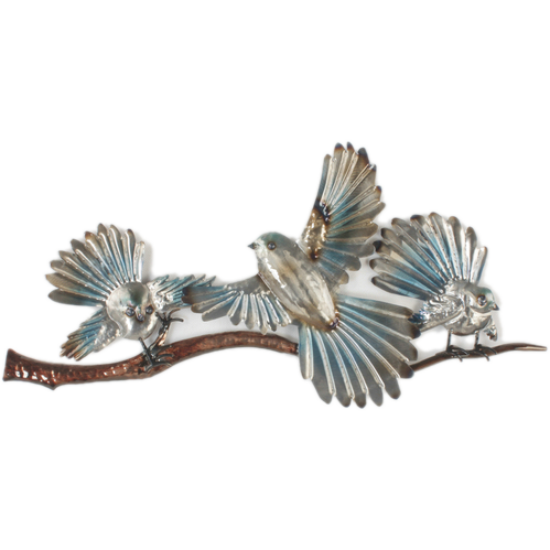 Fantails on branch wall art