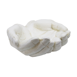 White large hands sculpture