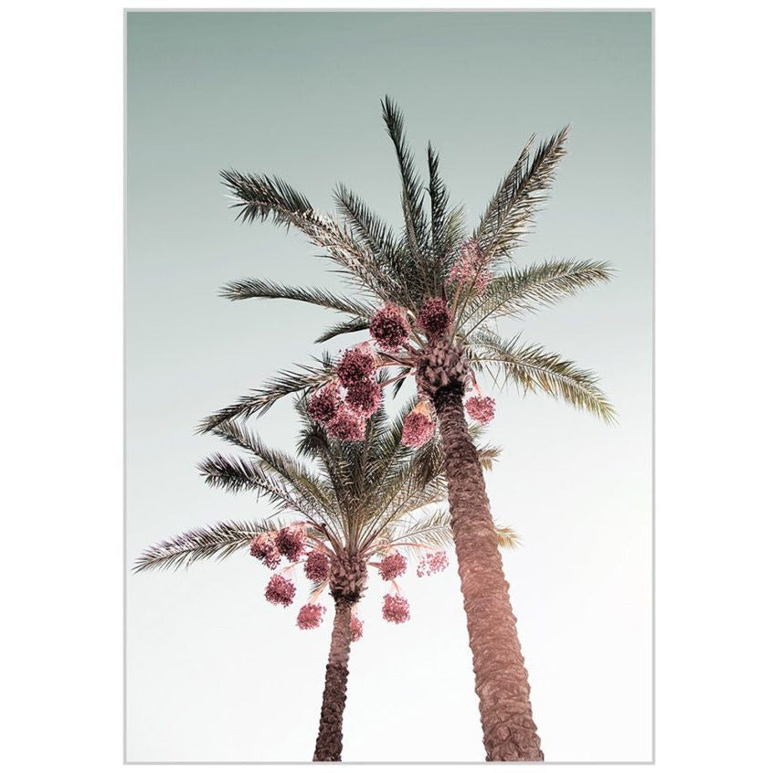 Two palms island days canvas