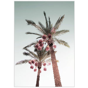 Two palms island days canvas
