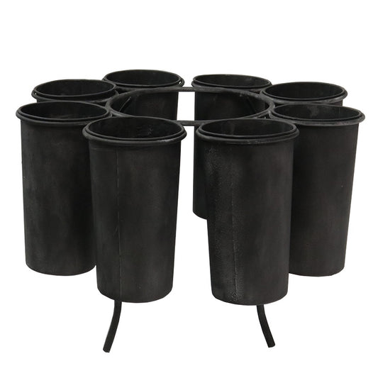 Gigi metal vase black