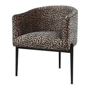 Leopard print armchair